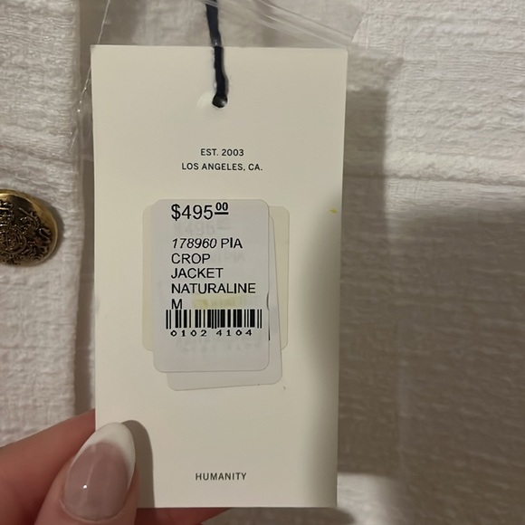 NWT: Citizens of Humanity Pia Crop Jacket - Picture 5 of 6